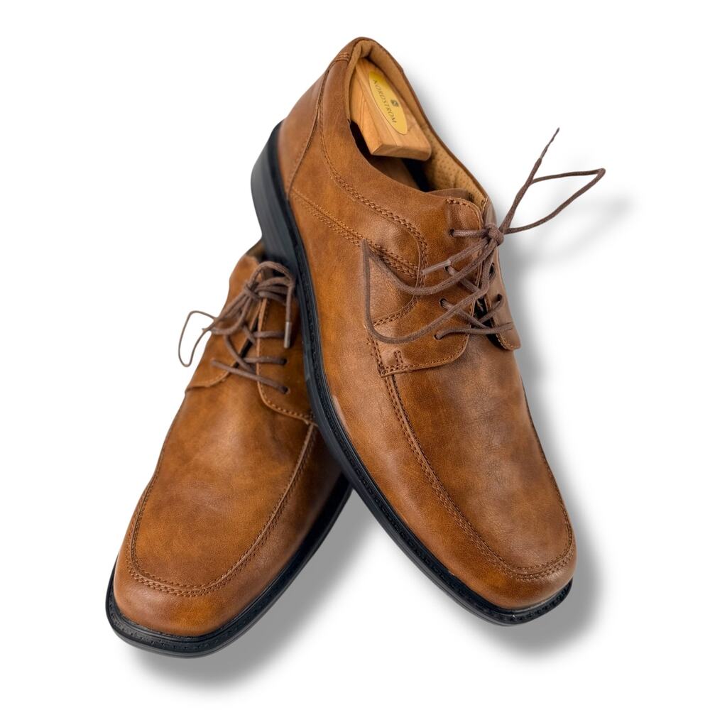 Borelli Stanton Mens Size 10.5 Brown Oxford Dress Shoes L